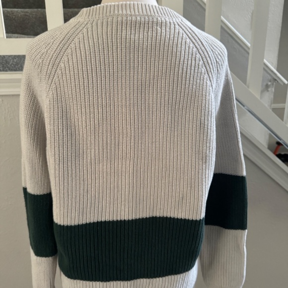J Crew’s Heritage cotton shaker-stitch sweater in stripe, Men's XL - Picture 3 of 6